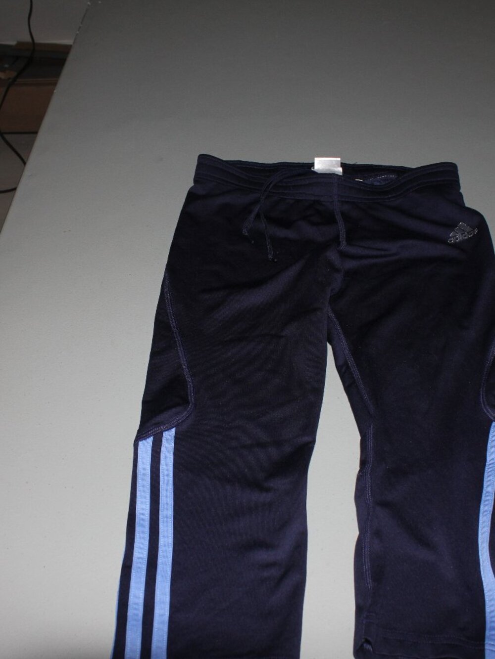 Blue Adidas Running Capris Size UK 12